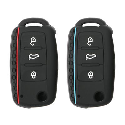 Силиконовый чехол для автомобильного ключа с 3 кнопками для VW Golf 4 5 6 7 Bora Jetta POLO MK4 MK6 Bora Passat B5 B6 Superb Tiguan Beetle