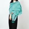 Женская шаль с жаккардовым принтом в виде растений и цветов, шарф с кисточками, универсальная накидка на весну и осень