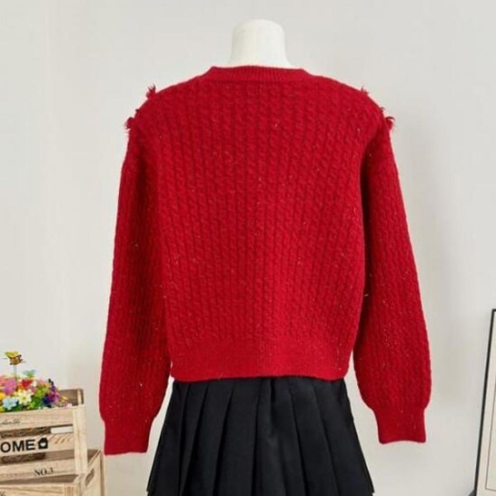 Navava Long Sleeve Knit Round Neck Nk2481