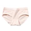 Женские трусики со средней талией, однотонные, мягкие, эластичные, быстросохнущие, антисептические, противоусадочные, женские трусы, женское нижнее белье