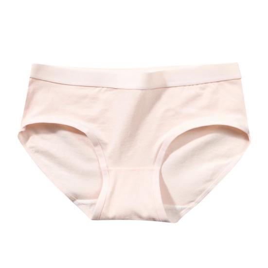 Женские трусики со средней талией, однотонные, мягкие, эластичные, быстросохнущие, антисептические, противоусадочные, женские трусы, женское нижнее белье