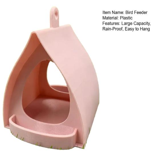 Подвесная кормушка для птиц большой вместимости, уличная кормушка для птиц, скворечник, садовая кормушка для птиц для воробьев, зябликов, балкона, двора, крыльца