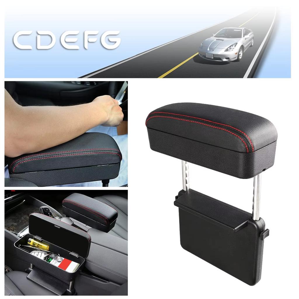 Car Armrest Support Elbow Rest Pad Armrest Extender Console Storage Organizer Adjustable Height Comfort Arm Rest Pads Universal