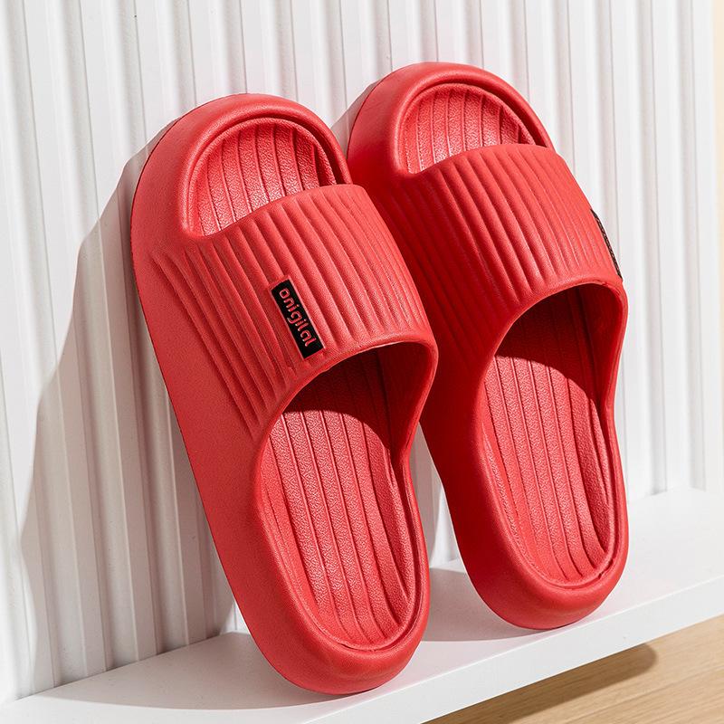 Весенне-летние новые простые модные шлепанцы на мягкой подошве, женские, для пар, для дома, нескользящие, износостойкие