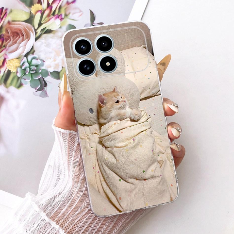For Xiaomi Poco F8 Pro 2025 Cute Flower Butterfly Cat Painted Case For Poco F8Pro 5G Soft Silicone TPU Phone Cases