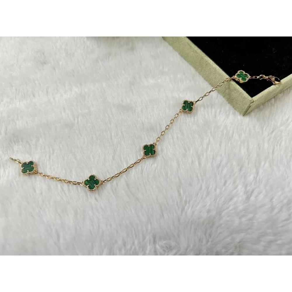 Высококлассный браслет «Четырехлистный клевер», мини-браслет «Шестицветик», браслет из красного халцедона и черного агата, женский браслет