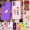 TOPLBPCS Чехол для телефона Chibi Maruko для Samsung Galaxy A70 A50 A51 A71 A52 A40 A30 A31 A90 A20E 5G a20s Черный корпус Арт Клетка C