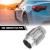 X Autohaux 51mm 58mm 65mm 76mm Stainless Steel Car Muffler Exhaust Flexible Pipe Tubing Universal Exhaust Joint Universal Parts