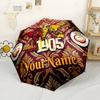 Galatasaray1 Personalized Name Umbrella Automatic Umbrella Retractable Design with 8-Rib Durability Durable Plastic Iron for Women/Men