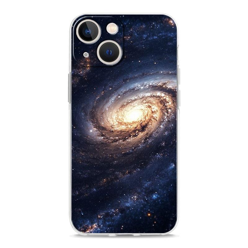 Чехол для телефона iPhone 17 Чехлы iPhone Air 16 15 12 13 14 Pro Max 7 8 Plus 16Pro iPhone11 Мягкий чехол Луна Галактика Вселенная