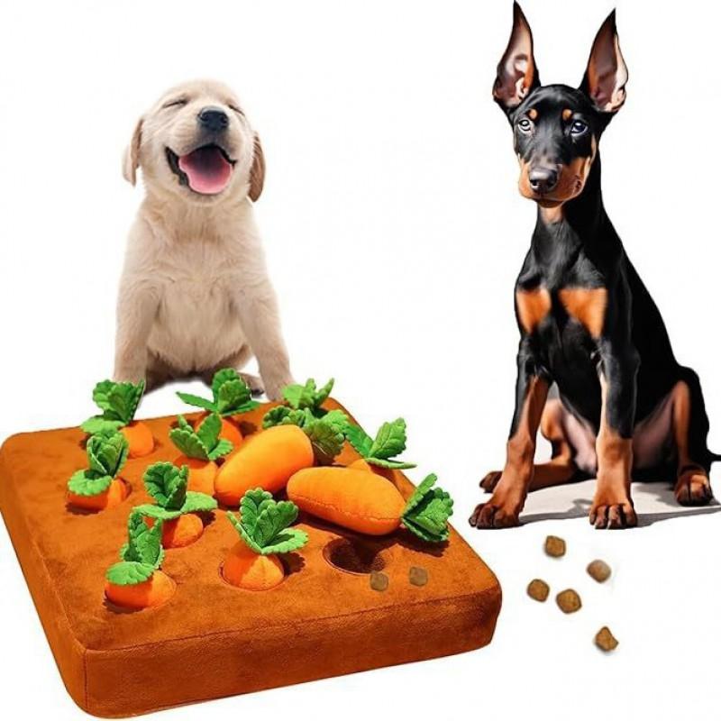 12-Piece Plush Pulling Toy Set Dogs - Interactive Sniffing Chewing Mental Stimulation Boredom Relief