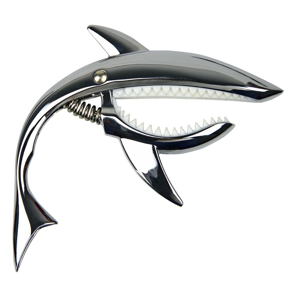 Metal Shark Guitar Capo High Quality Zinc Alloy Quick Change Clip Bass Guitar Bridge Guitar Stringed Instrument Accessories