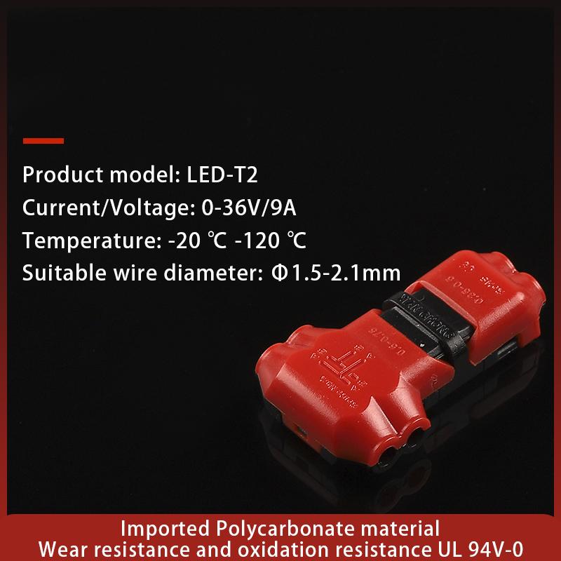 Мини-проводной кабель Snap In Universal Compact Wire T Tap Quick Splice Wiring Connector Connections Joiners Auto Plug Accessories