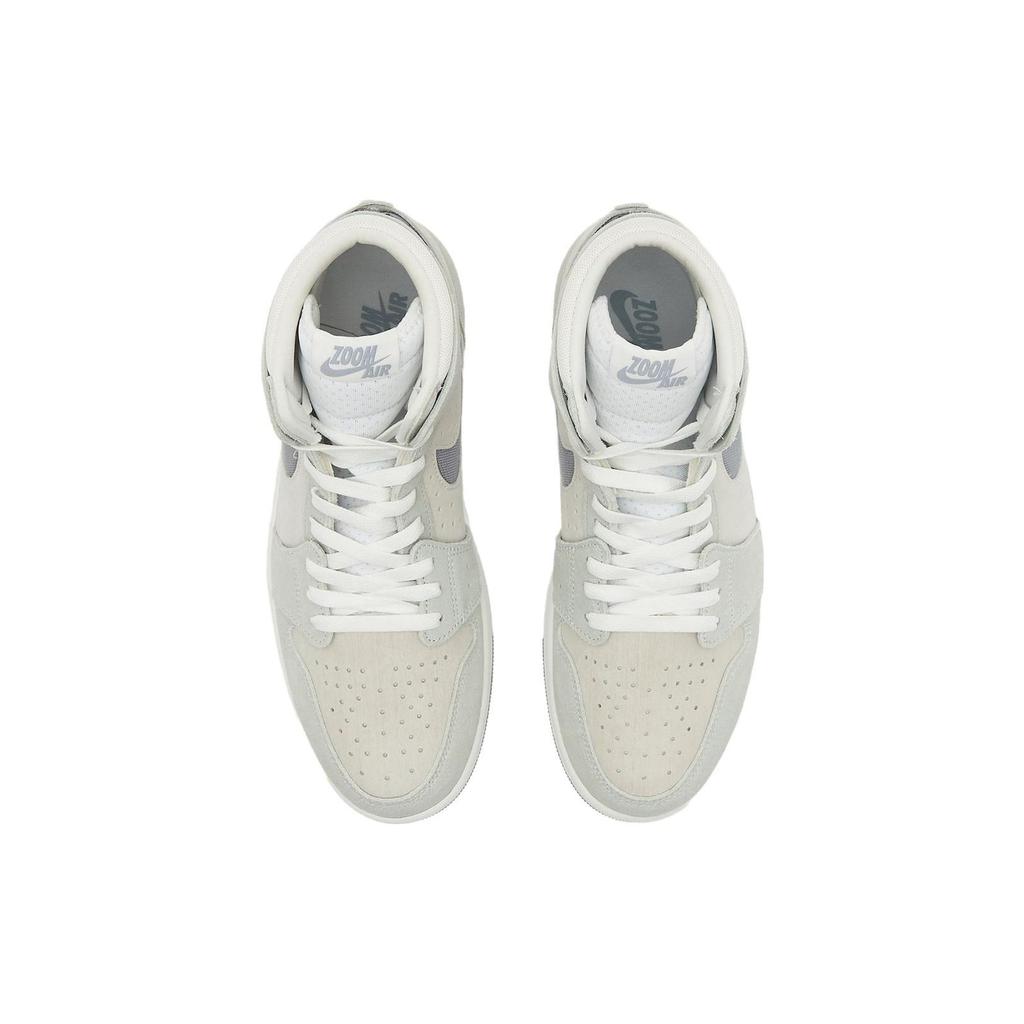 Мужские кроссовки Air Jordan 1 High Zoom Comfort 2 Particle Grey Summit-White Light-Silver Sail DV1307-101