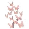 Topper Gold 3D Baking Dessert Decor For Wedding Party Happy Birthday Cake 12Pcs Artificial Butterfly Butterflies Cupcake Toppers