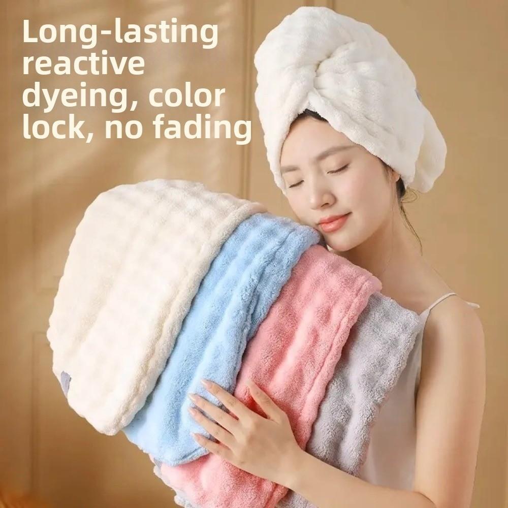 Thickened Hair Drying Cap Quick-drying Shower Cap Wiping Hair Towel For Women with Long Hair