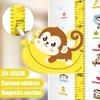 Movable Height Measuring Ruler Animal Magnetic Wall Sticker Cute 3D Height Wall Sticker for Kids