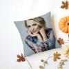 RRachel McAdams Cushion Cover Washable Linen Pillowcase Soft  for Daily Sofa Bed Home Room Decor