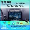 Car Radio Android 14 Carplay for Toyota Yaris 2005 2006 2007 2008 2009 2010-2012 Multimedia Player GPS 2Din Stereo Head Unit DSP