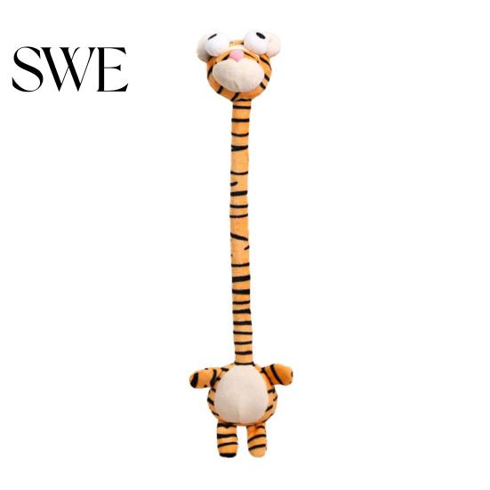 Cute Animal Plush Toy Long Neck Keychain Monkey Tiger Chick Doll for Bags Backpacks Big-Eye Design Funny Stress Relief Birthday Gift Kids Adults