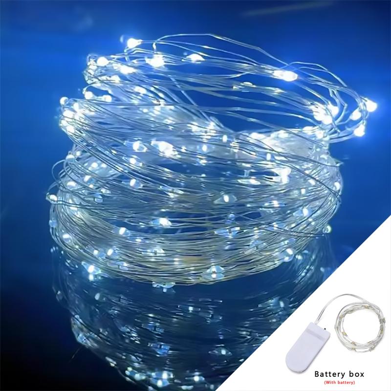 Solar Lights String LED Coppwer Wire Fairy Outdoor Garden Solar Lamps Patio Camping Garden Party Christmas Tree Decoration Lamps