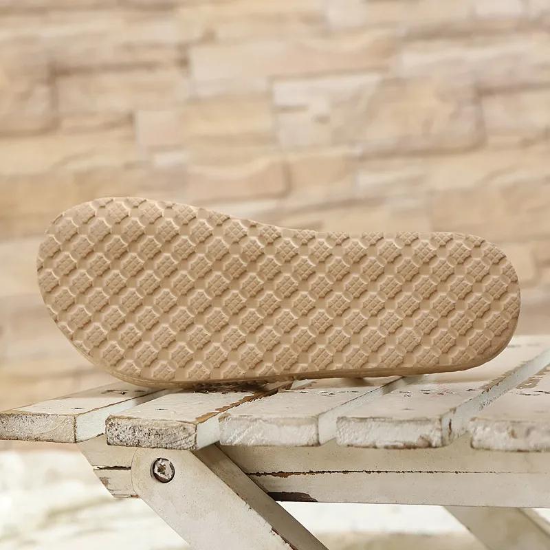 Туфли женские легкие с открытым носком женские тапочки для улицы повседневные тапочки женские плетеные с круглым носком плоские сандалии больших размеров