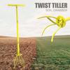 Ручной культиватор Twist Tiller Soil Grabber T-образная рукоятка Регулируемая высота Двор Сад Ручной Почвенный Коготь Культиватор Бытовой Посадочный Инструмент
