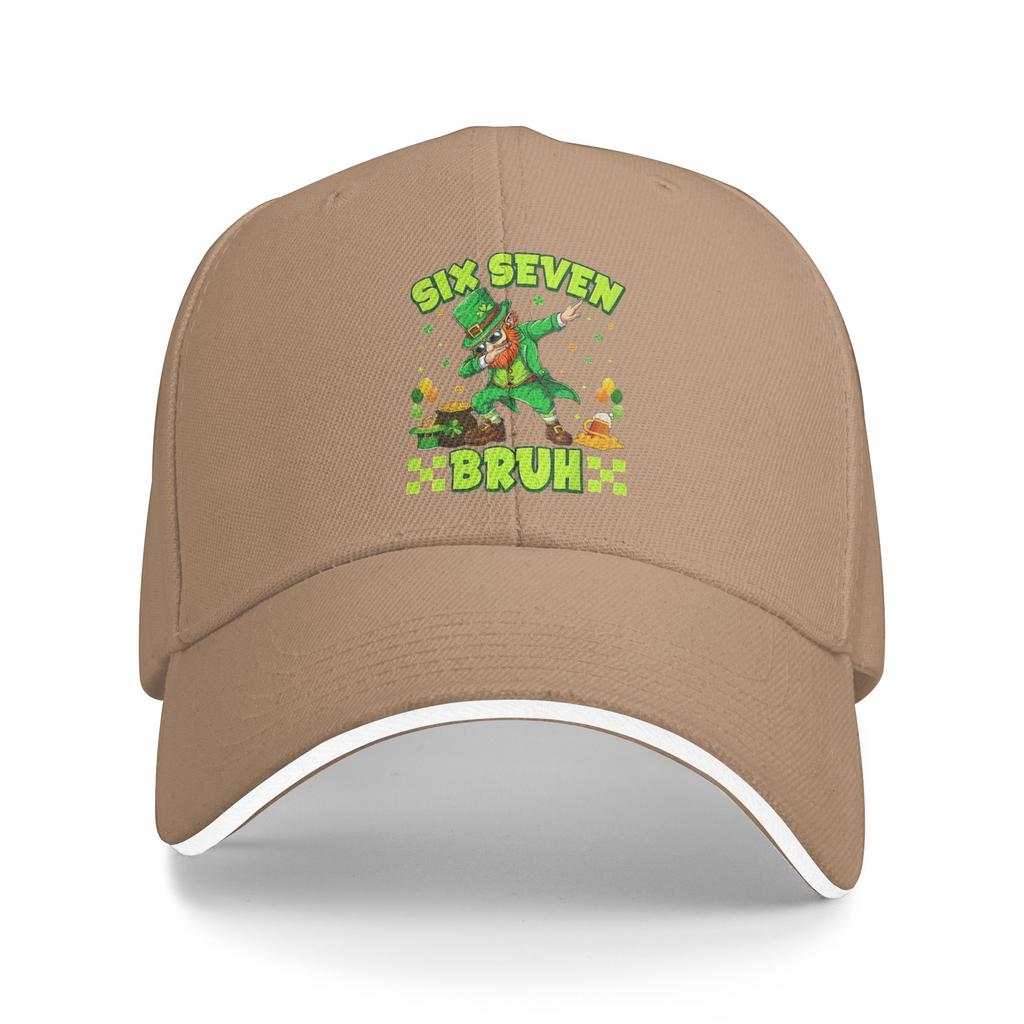 Six Seven Bruh 67 Funny Saint Patricks 6 7 Meme Baseball Cap Funny Trucker Hat Spring Men Adult Hunting Camping Baseball Caps