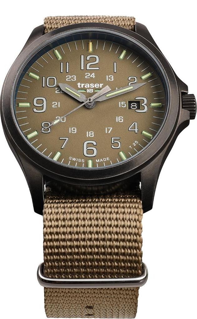 Мужские часы Tracer P67 Officer Pro, цвет GunMetal Khaki, коричневый, 108631