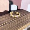 2026 Sweet and Cool Colorful Drip Glaze Temperament Court Style Retro Ring Female Flower Niche Ring