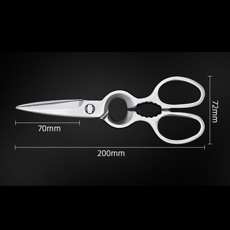 Non Detachable 20mm 4CR13 Stainless Steel Sharp Blade Power Barbecue Chicken Bone Scissors Multi Household Kitchen Tools