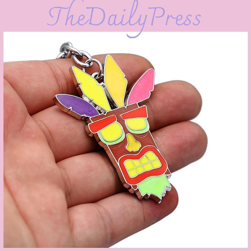 Фигурка Крэша Бандикута премиум-качества, маска Аку, брелок-подвеска доктора Нео Кортекса