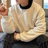 Мужская свободная толстовка с круглым вырезом и металлической молнией - Коллекция Осень/Зима