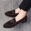 Модная повседневная обувь Мужская официальная деловая обувь на плоской подошве Кожаные мокасины Мокасины Трендовая мода Мокасины с кисточками Туфли-броги Удобные нескользящие
