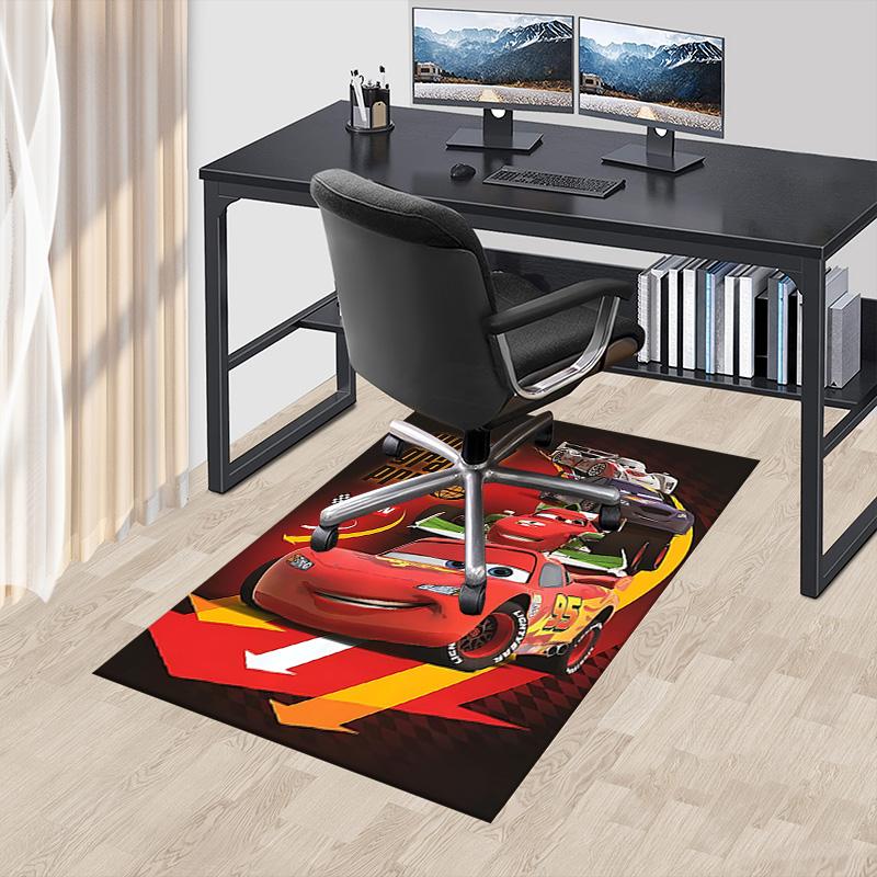 1pc Mcqueen Carpet for Playroom Bedroom Living Room Sofa Home Decor,kids Game Area Rug Non-slip Floor Mat Y72928