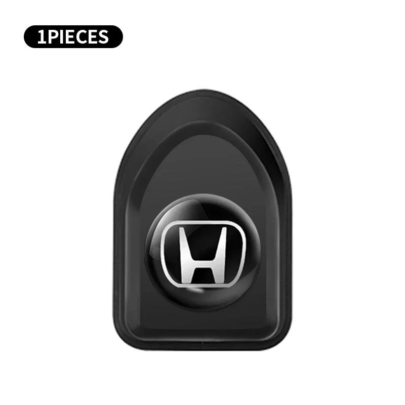 ABE1 1/2/4pcs Mini Car Hooks Black Plastic Self Adhesive Invisible Hooks For Honda Civic xrv hrv crv brv City Accord Fit Jazz Insight