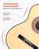 Classical Guitar, 960 mm, Wood Classical Guitar Starter Kit for Beginners, with Nylon Strings, Gig Bag, Strap, Tuner, Extra Strings, Picks, Capo,