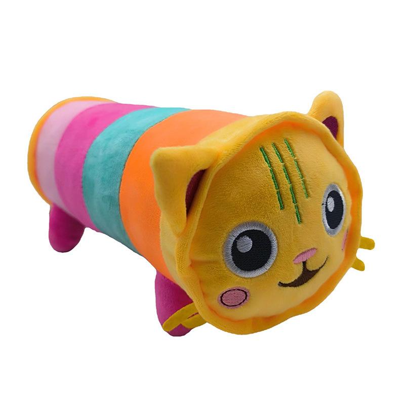 ##8-Piece Gabby Doll House Plush Toy Set 25cm Mermaid Cat Stuffed Animal Cartoon Doll Children's Christmas Gift