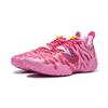 Li Ning Fan Wu 6 Ультралегкая технология Сетчатые Баскетбольные Кроссовки Мужские Кроссовки Ярко-Розовые ABFW019-10