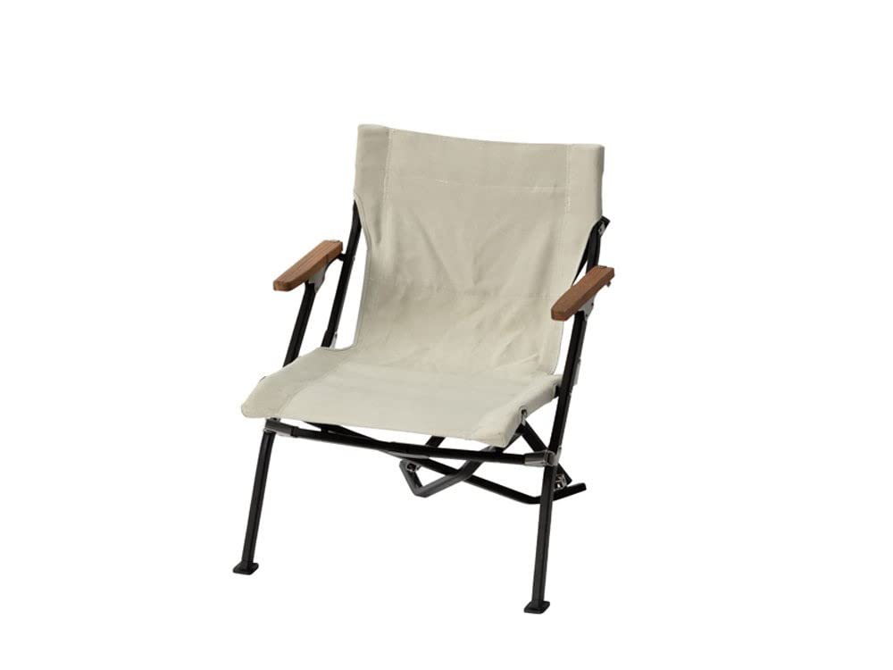 Snow Peak Low Chair 30 Short Ivory Folding Camping Outdoor Chair LV-093IV