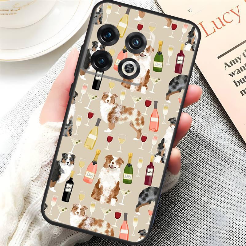 Australian Shepherd Dog Cover For OnePlus 15 13 13R 13T 12 12R 10T 11 10 Pro OnePlus Nord 5 CE 3 4 Lite N20 N30 Case