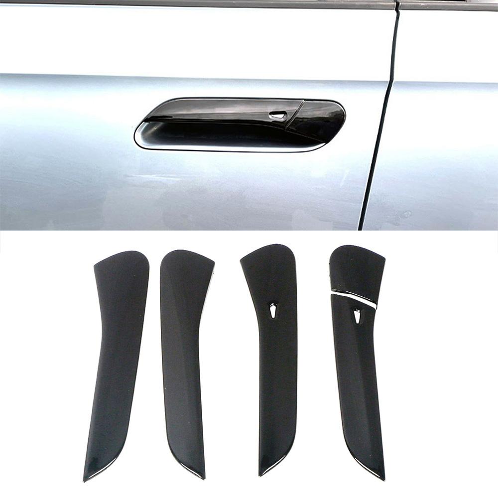 Для Volkswagen VW ID.4 ID4 2023 автомобильная внешняя дверная ручка зеркало заднего вида ремонт глянцевая черная наклейка анти