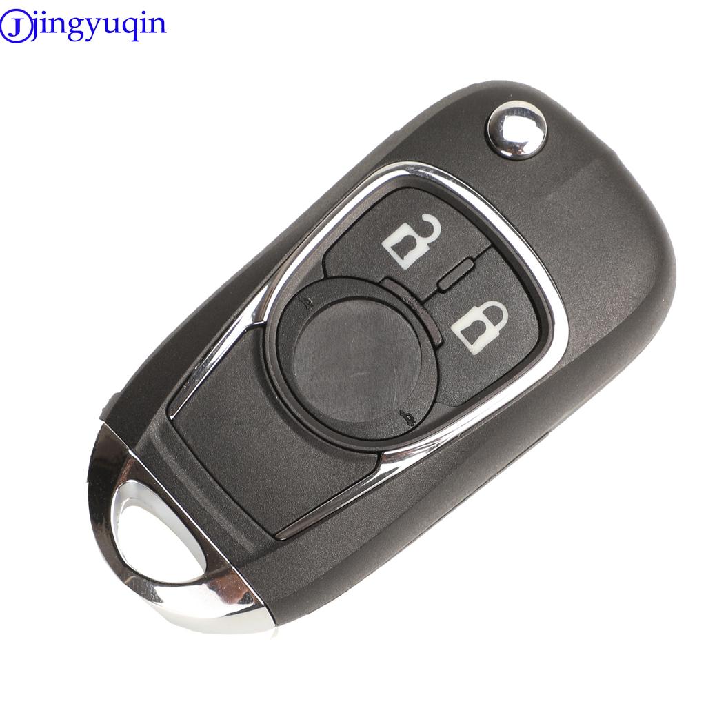 Jingyuqin 10ps For Chevrolet Cruze For Buick Regal Encore Lacrosse GL8 OPEL Insignia Astra J Zafira C Remote Car Key Cover Logo