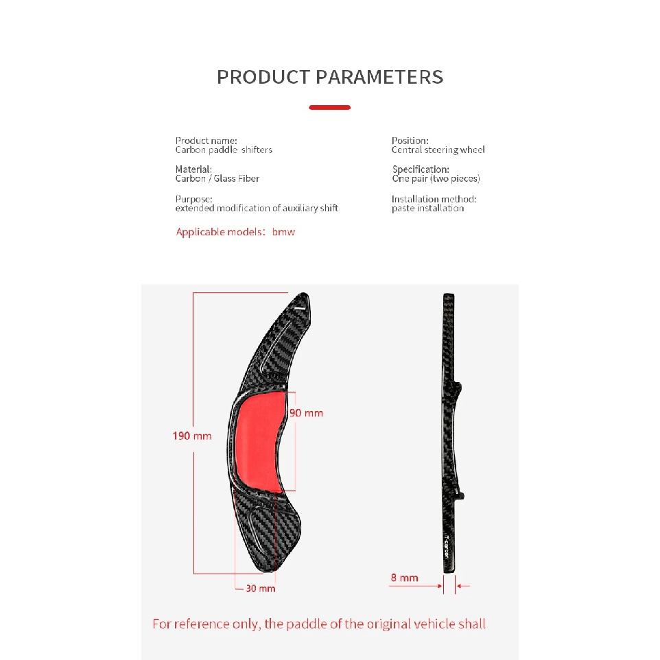 Carbon Fiber Steering Wheel Paddle Shift For Volkswagen VW Golf MK7 MK7.5 R GTI GTD Polo 6R GTI Scirocco 2015-2020