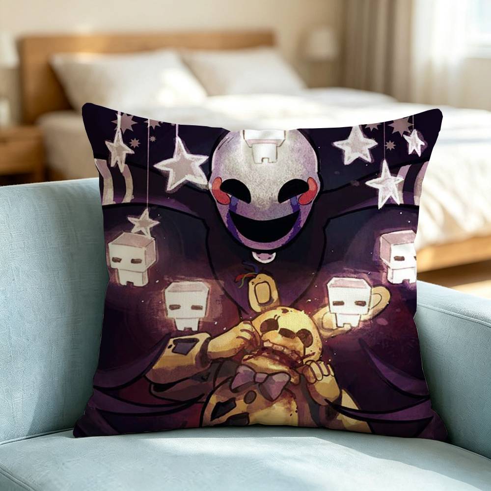 Пять ночей с Фредди FNAF Квадратная двусторонняя наволочка Спальня Прикроватная подушка Чехол для подушки на диван Подарок
