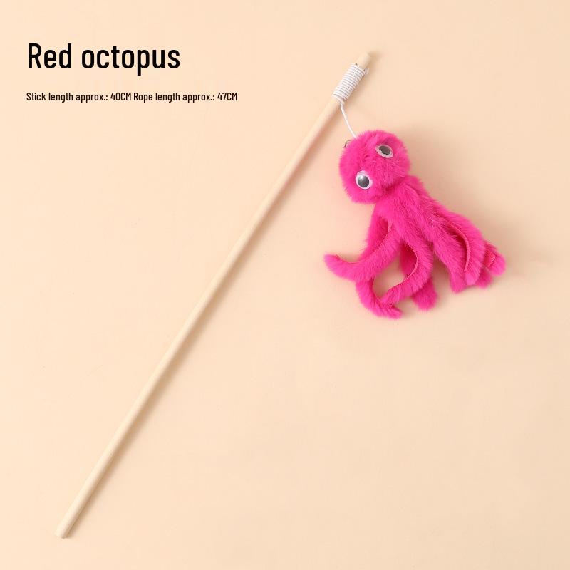 Льняная мышка-кошка дразнилка с колокольчиком - Игрушка для снятия скуки для кошек