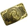 Zodiac Pure Copper Belt, Button Head Men's 3.8 Belt, Head Brass Solid Full Brass Belt Head Clip