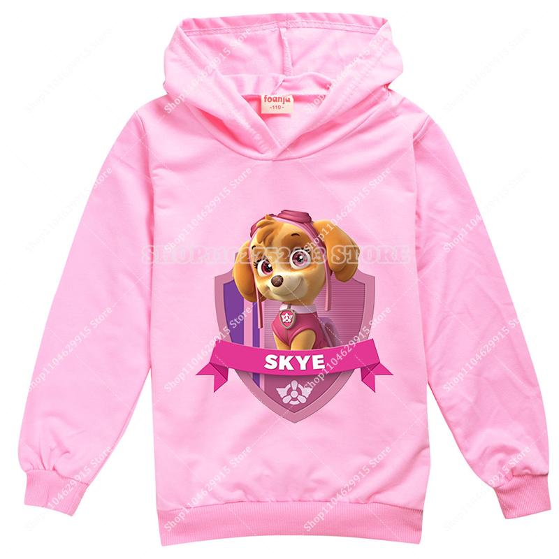 Autumn Pullover Hoodie, Sweet Cartoon Puppy With Headwear Graphic Print, Comfortable Long Sleeve Top For Kids School And Outdoor Sports Activities