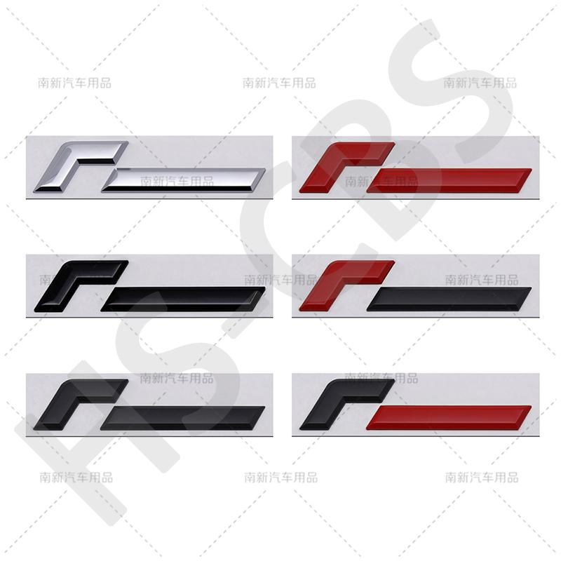 CJOZW1 3D Metal VWR Emblem Badge Racing Line Rear Trunk Decal Tailgate Car Stickers For Golf GTI Sagitar Magotan Arteon Touarwg