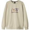 Skechers Серия Sport Lifestyle Письмо Теплый пуловер Свитшот с круглым вырезом и длинным рукавом Унисекс свитшот Светло-коричневый L324U166-0046